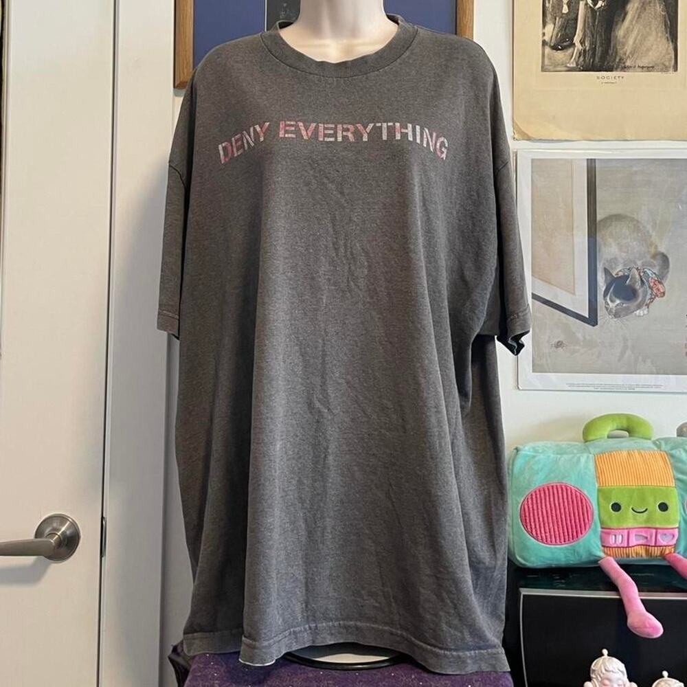 Spy museum grey cotton t shirt